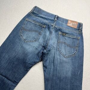 Lee Slim Straight Jeans Blue Motion Flex Waistband 31x30 Mens Denim